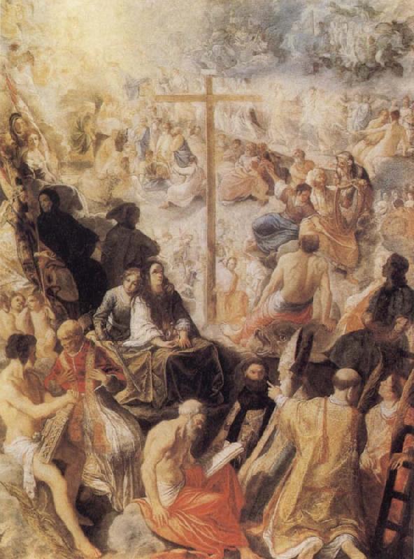 Adam  Elsheimer The Glorification of the Cross Spain oil painting art